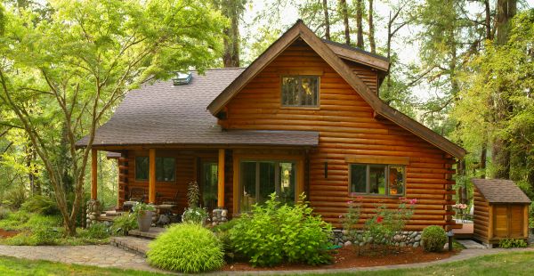 Log Home Exterior Cleaning in Terre Haute