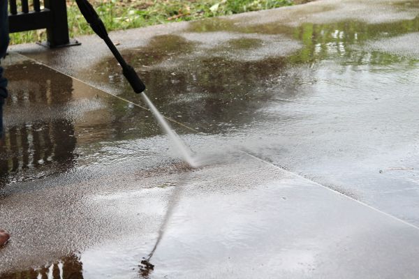 Concrete Deck Cleaning in Terre Haute
