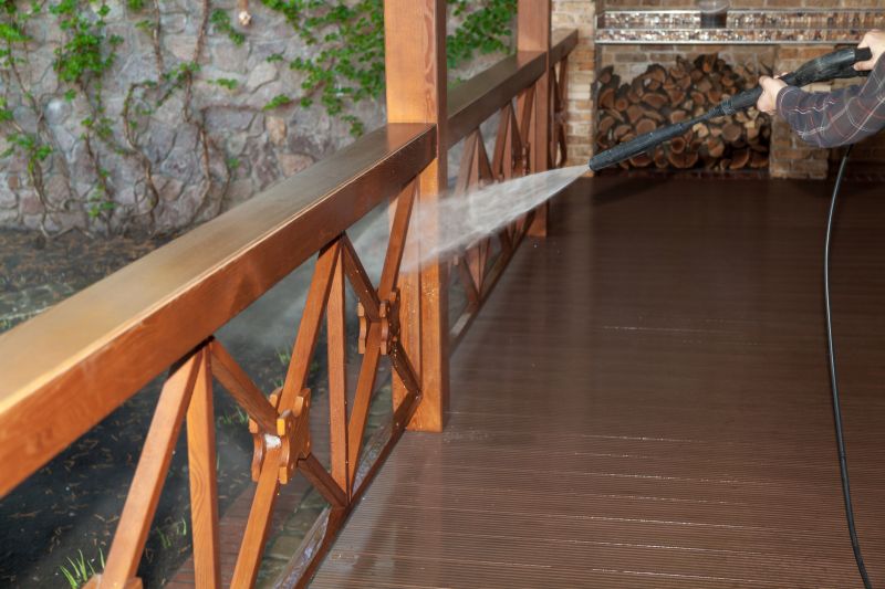 Porch Power Washing detail